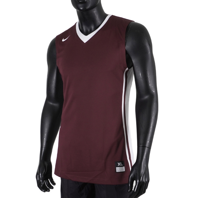 Nike National Varsity Stock [639395-670 男 籃球 背心 快乾 單面 球衣 酒紅