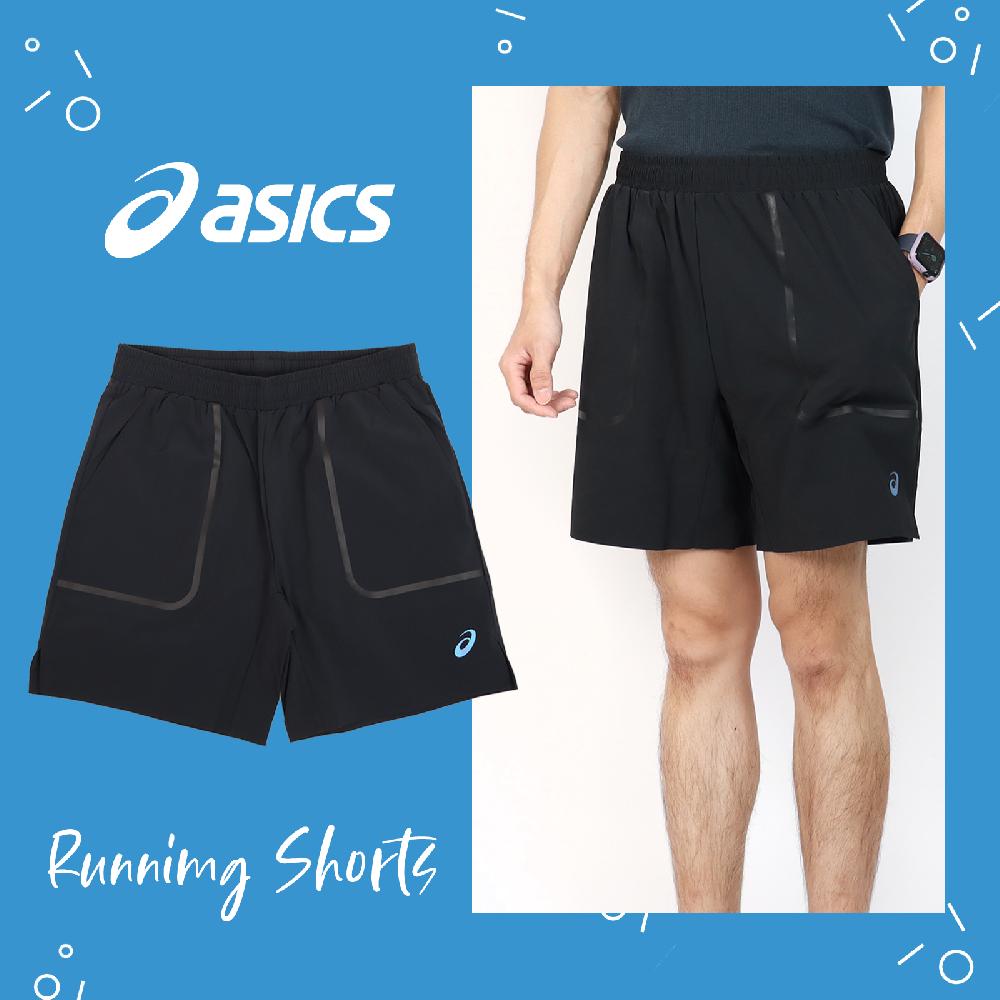 Asics 短褲 Cooling 7" Run 黑 男款 涼感 口袋 反光 透氣 彈性 無縫 開衩 跑步 2011C736001
