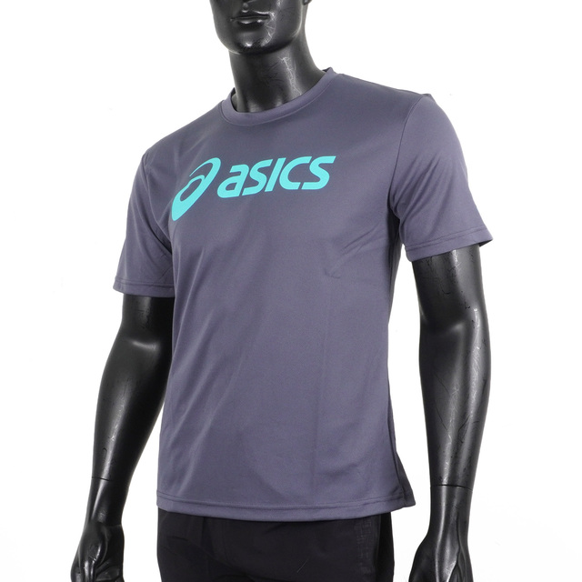 Asics [2033B666-020 T恤 短袖 吸濕快乾 透氣舒適 輕量柔軟 灰藍
