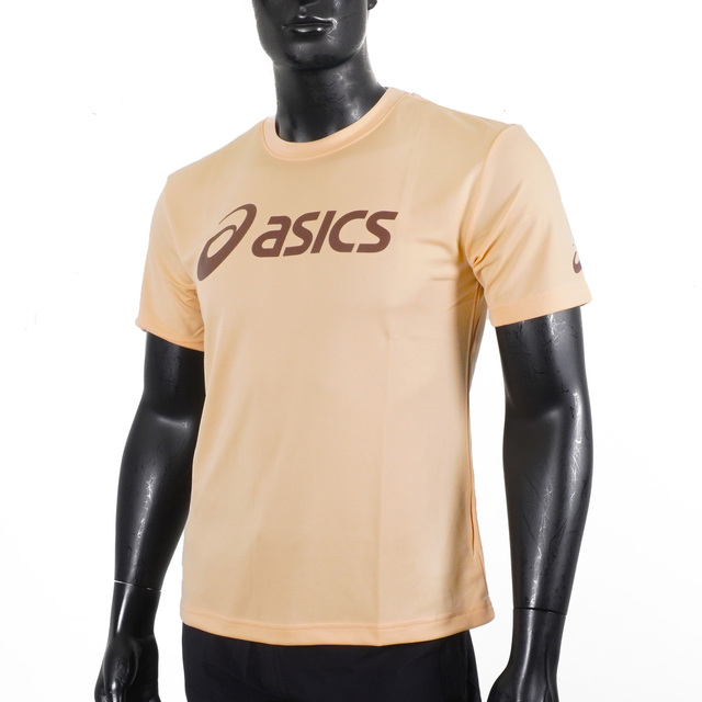 Asics [2033B666-200 T恤 短袖 吸濕快乾 透氣舒適 輕量柔軟 淺黃