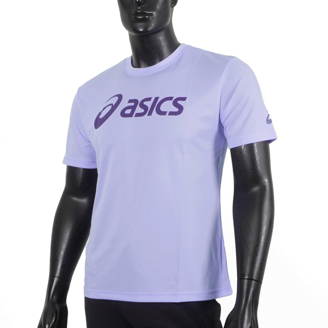 Asics [2033B666-500 男 T恤 短袖 上衣 經典 休閒 吸濕快乾 透氣 舒適 輕量 柔軟 淺紫