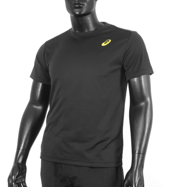 Asics [2031E609-001 男 短袖 上衣 T恤 運動 慢跑 路跑 訓練 吸濕 快乾 透氣 亞瑟士 黑