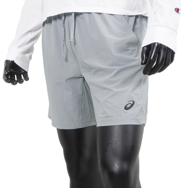 Asics [2031E439-020 男 針織 短褲 亞洲版 運動 訓練 慢跑 彈性 舒適 雙側口袋 亞瑟士 灰