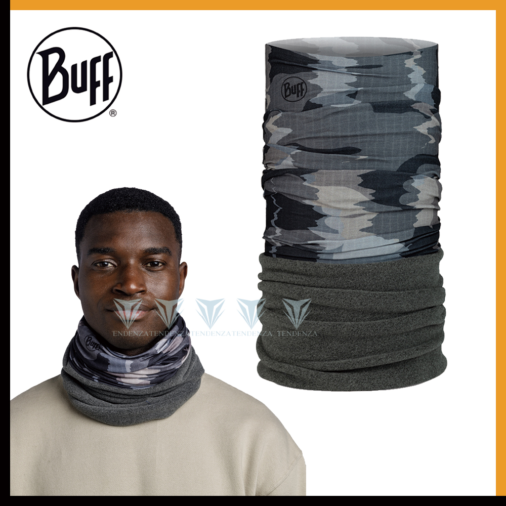 BUFF BF132557 Polar保暖頭巾 Plus-灰調迷彩