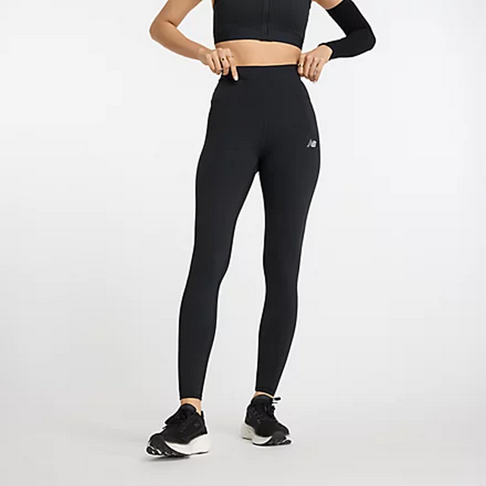 【New Balance】運動緊身褲 緊身長褲 女 黑色 WP41126BK-F