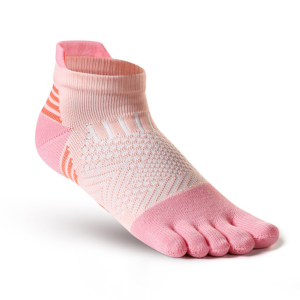 【ROAR SPORTS】運動健身馬拉松跑步五趾襪 五指襪 粉色 S號
