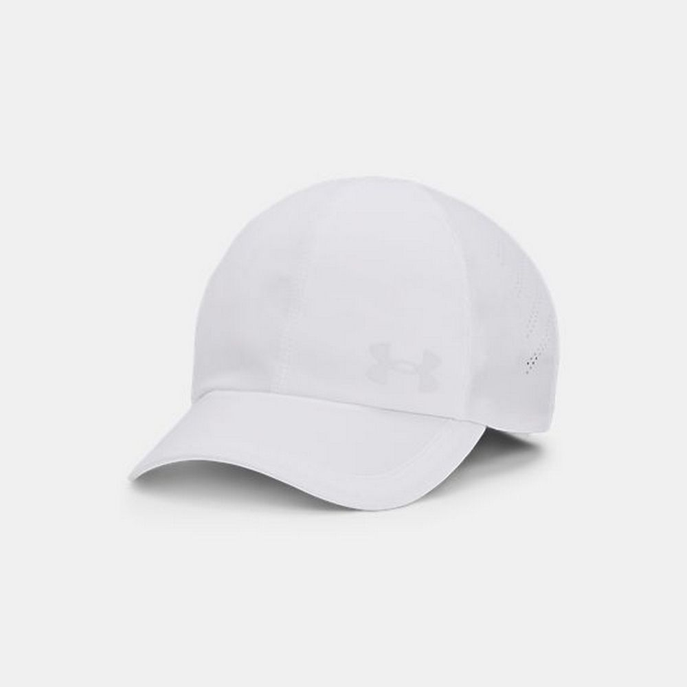 【UNDER ARMOUR】Iso-chill Launch 棒球帽 女 老帽 白色-1383478-100