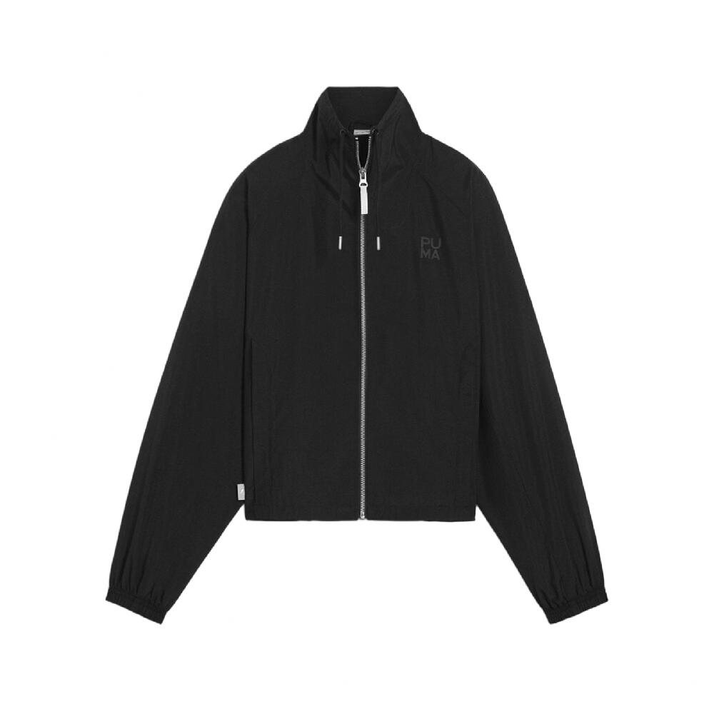 外套 Infuse Jacket 女款 黑 短版 拉鍊口袋 立領 風衣 夾克 62430701