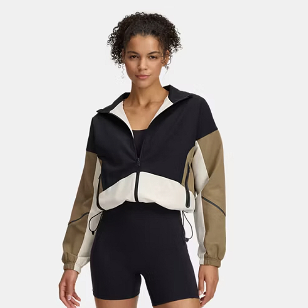 【UNDER ARMOUR】女 Unstoppable 外套 女 黑 卡其-1374889-003