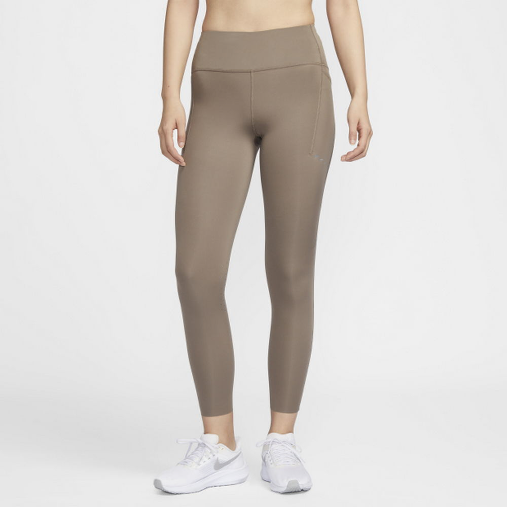 【NIKE】AS W NK DF SWIFT HR 7/8 TIGHT 女 緊身長褲 卡其棕-HJ2253233
