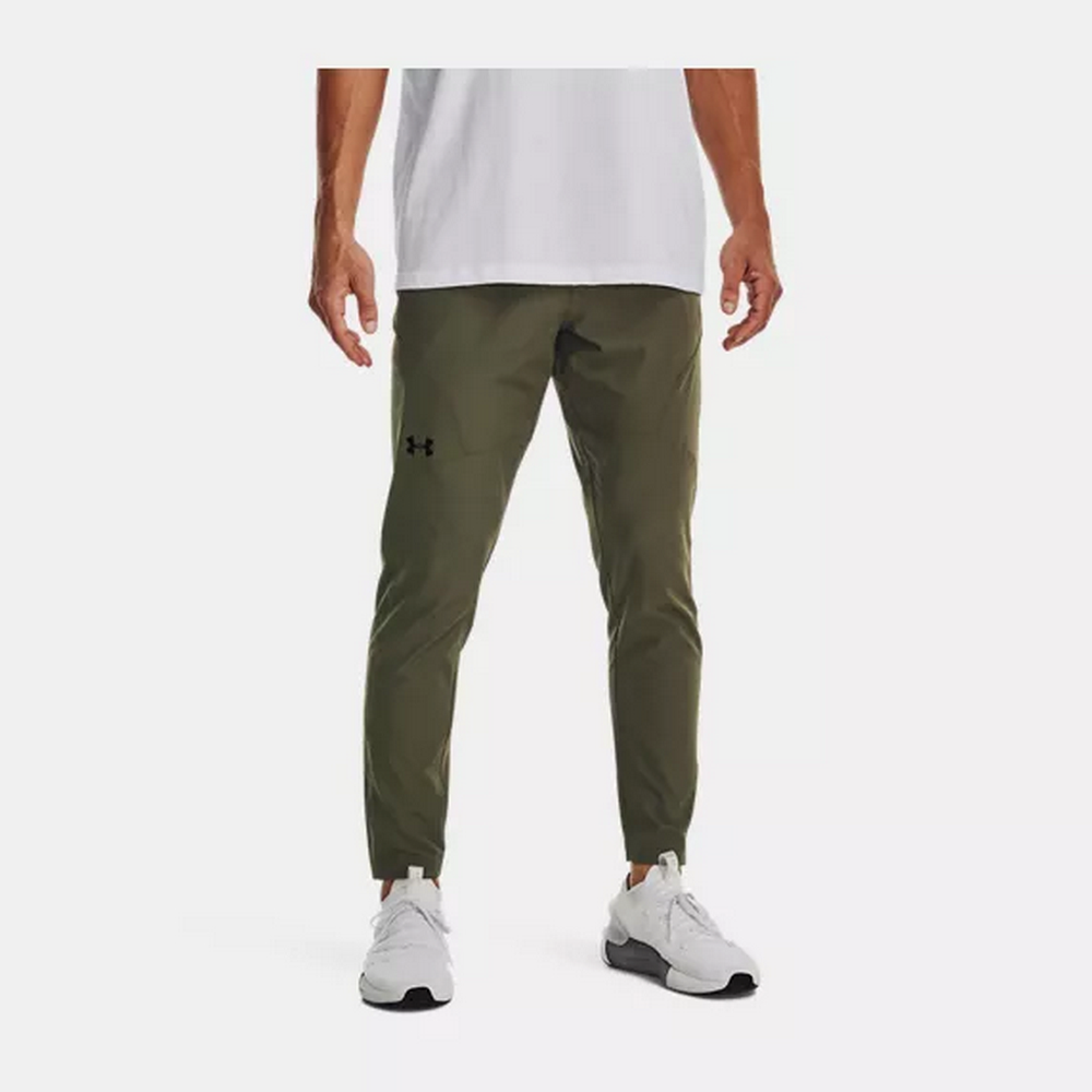【UNDER ARMOUR】Unstoppable 錐形長褲 男 運動褲 綠色-1352028-390