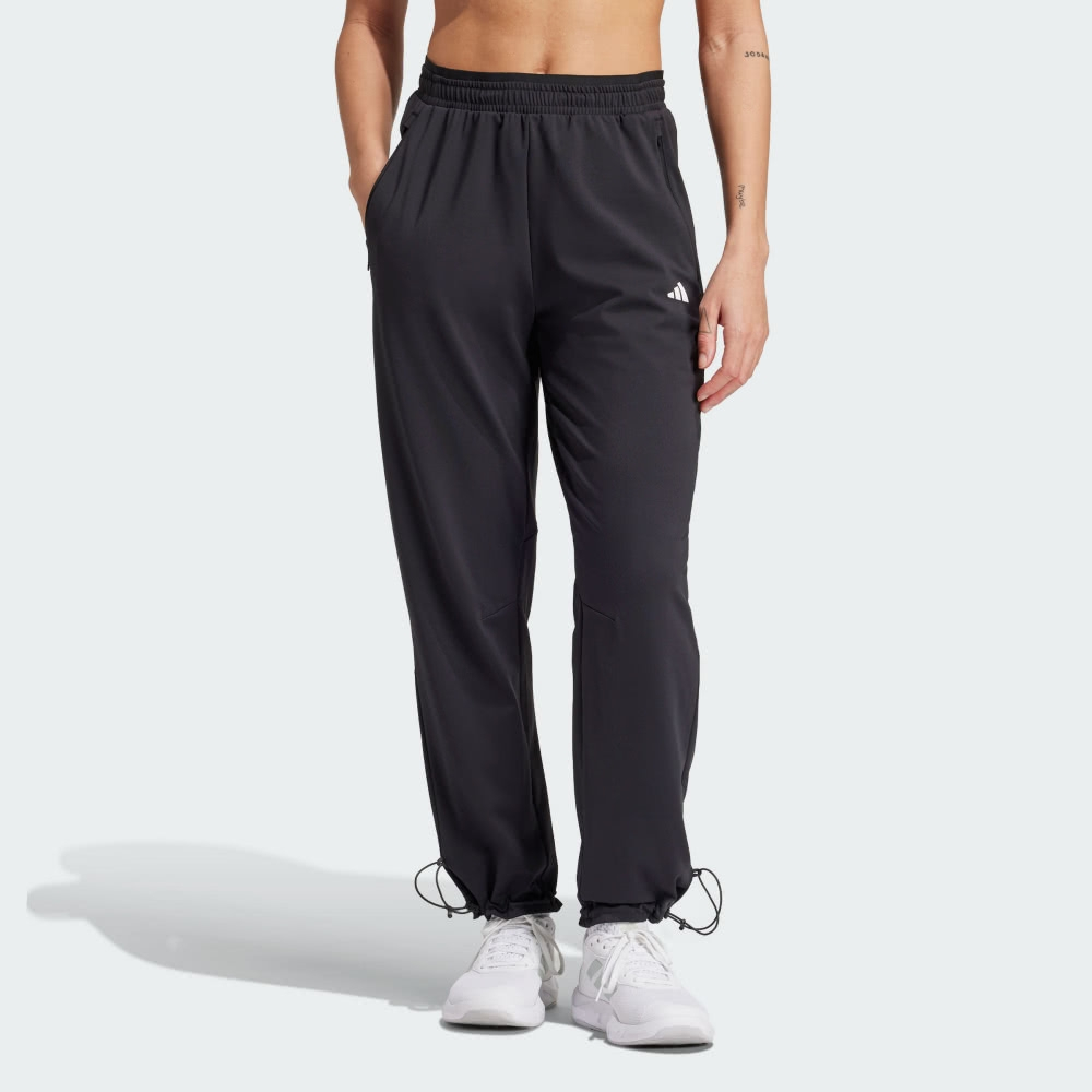 【ADIDAS】ADIDAS TRN P CR 長褲 女款 運動 抓絨 保暖 黑色-IM7698