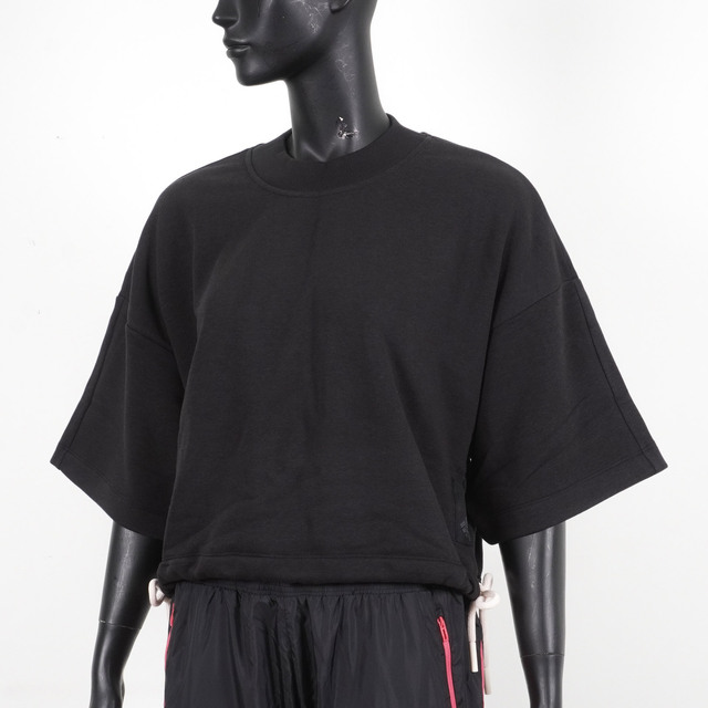 Adidas W SL Sweat [H36603 女 短袖上衣 T恤 亞洲版 寬鬆 短版 休閒 穿搭 愛迪達 黑