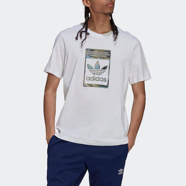 Adidas Camo Infill Tee [H13500 男 短袖上衣 T恤 國際版 經典 變色Logo 白