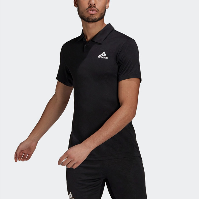 Adidas H.rdy Polo [GH7670 男 POLO衫 短袖 上衣 網球 運動 休閒 愛迪達 黑