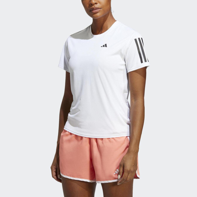 Adidas Own The Run Tee [IC5189 女 短袖 上衣 運動 慢跑 訓練 反光 吸濕 排汗 白