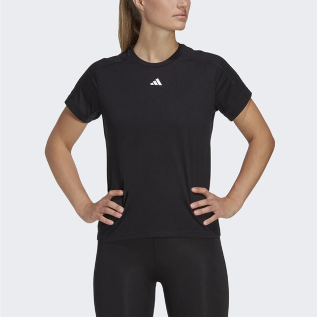 Adidas TR-ES Crew T [HR7795 女 短袖上衣 訓練 運動 健身 輕量 吸濕排汗 透氣 舒適 黑