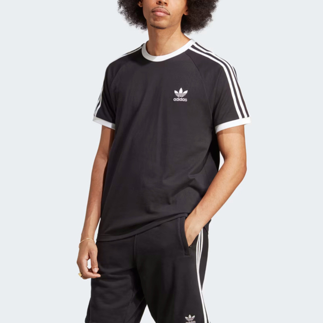 Adidas 3-Stripes Tee [IA4845 男 短袖 上衣 T恤 亞洲版 復古 休閒 修身 撞色 黑白