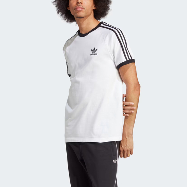 Adidas 3-Stripes Tee [IA4846 男 短袖 上衣 T恤 亞洲版 復古 休閒 修身 撞色 白黑