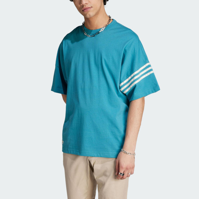 Adidas New C Tee [IM2093 男 短袖 上衣 T恤 亞洲版 運動 休閒 垂肩 寬鬆 舒適 百搭 藍