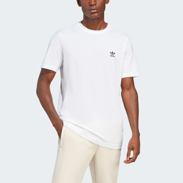 Adidas Essential Tee [IA4872 男 短袖 上衣 T恤 經典 三葉草 基本款 日常 白