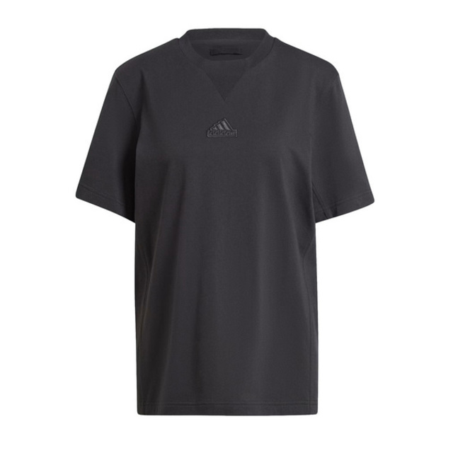 Adidas M LNG Tee Q1 [IS1603 男女 短袖 上衣 T恤 運動 休閒 棉質 舒適 黑