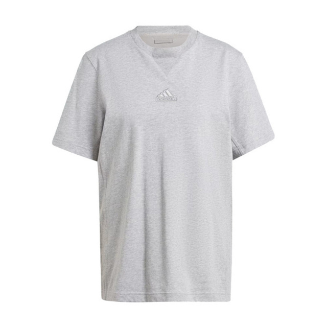 Adidas M LNG Tee Q1 [IS1604 男女 短袖 上衣 T恤 運動 休閒 棉質 舒適 灰