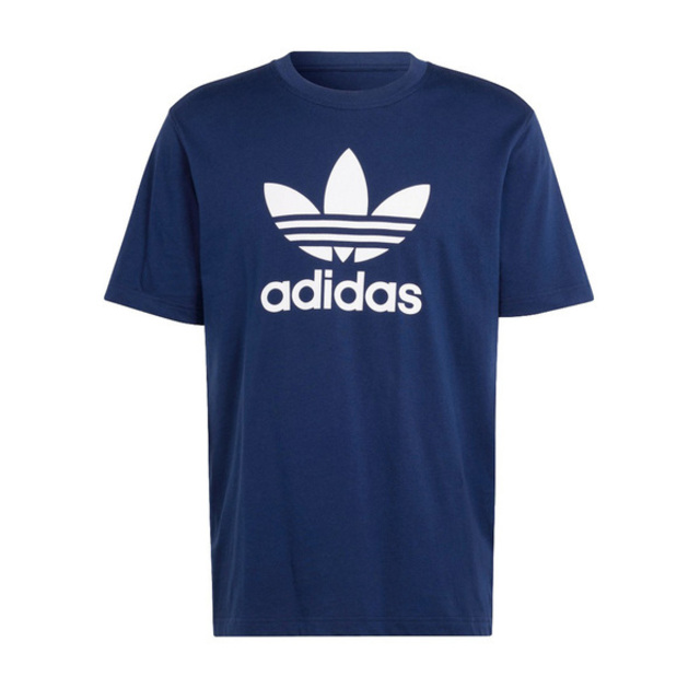 Adidas Trefoil T-Shirt [IR8011 男 短袖 上衣 T恤 運動 經典 三葉草 基本款 深藍