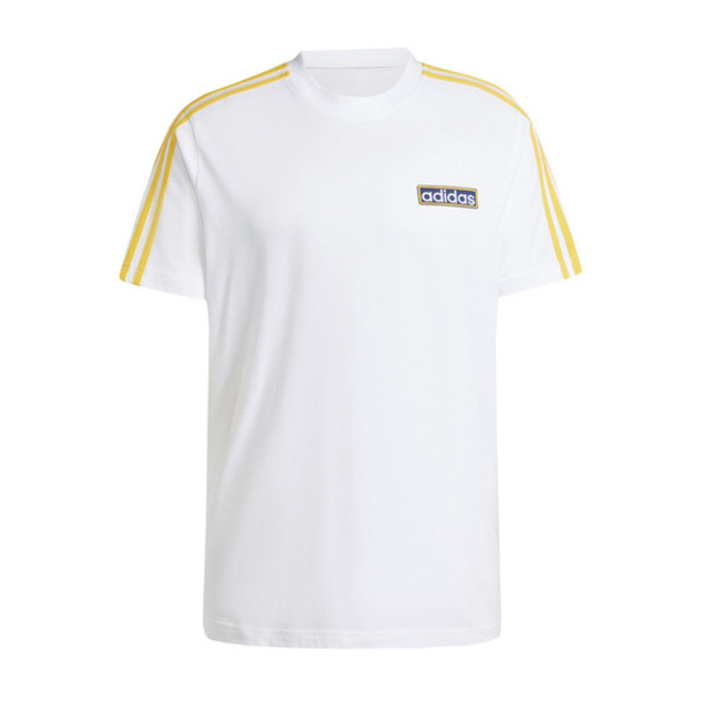 Adidas Adibreak Tee [IU2360 男 短袖 上衣 T恤 運動 復古 經典 棉質 舒適 白黃