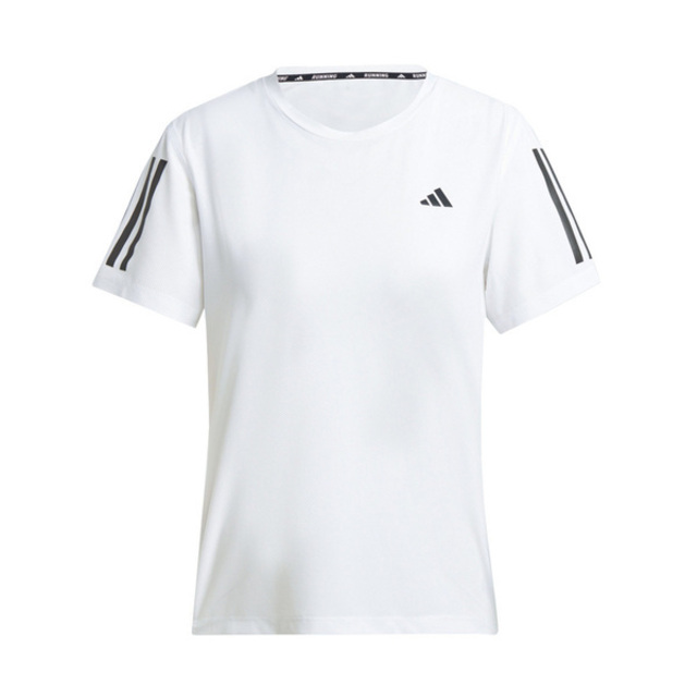 Adidas OTR B Tee IK7442 女 短袖 上衣 運動 慢跑 路跑 反光 吸濕排汗 透氣 白黑