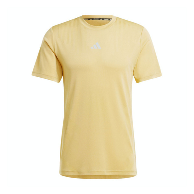 Adidas HIIT Airchi Tee IS3731 男 短袖 上衣 運動 訓練 健身 透氣 涼感 反光 黃