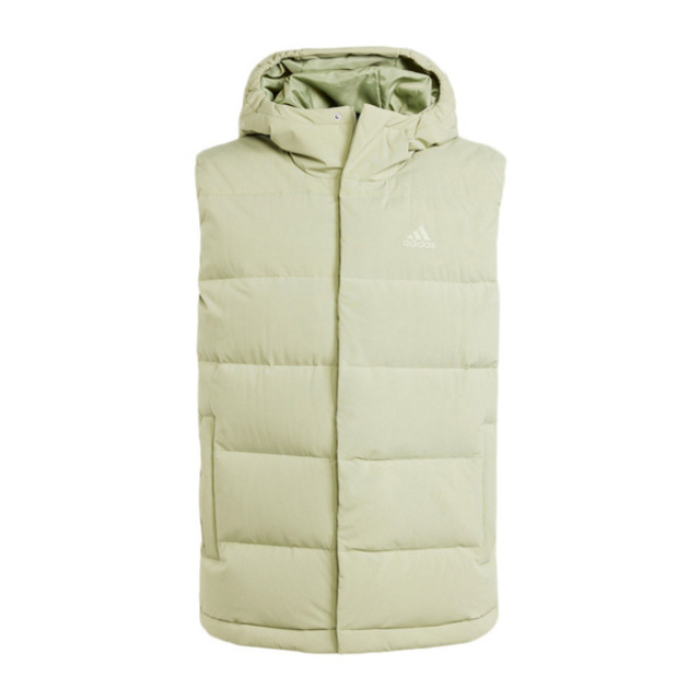 Adidas Helionic Vest IX8856 男 羽絨背心 嫩綠