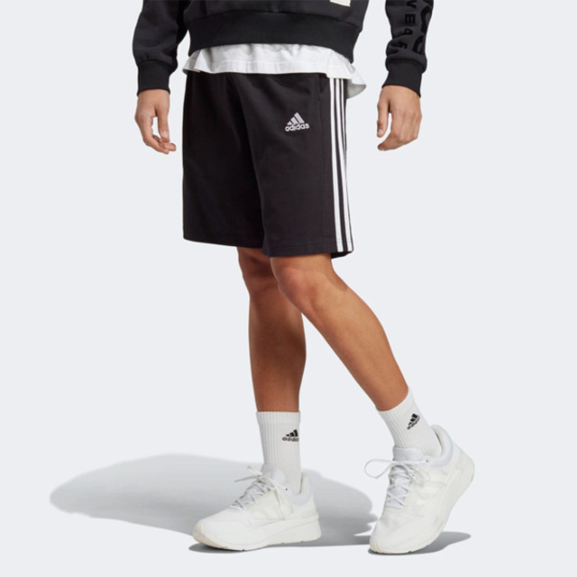 Adidas M 3S SJ 10 SHO [IC9382 男 短褲 運動 訓練 休閒 吸濕排汗 舒適 穿搭 黑白
