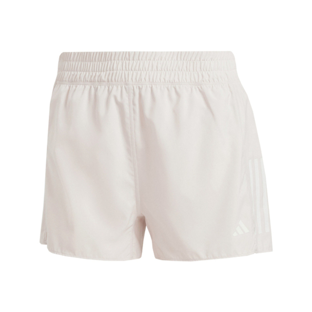 Adidas OTR B Short IX6380 女 短褲 運動 慢跑 路跑 反光 吸濕排汗 拉鍊口袋 輕量 米色