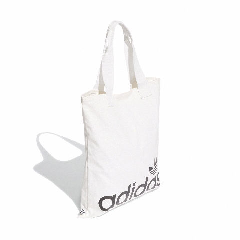 adidas 手提袋 Shopper bag 輕便 男女款 愛迪達 三葉草 購物袋 外出 基本款 白 黑 FT8539