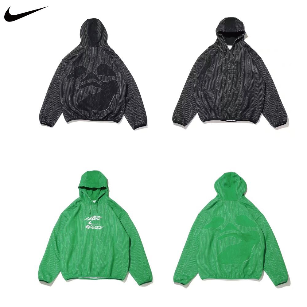 Nike x Off-White™ 灰黑條紋/草綠條紋 帽T DV4450-010/DV4450-389