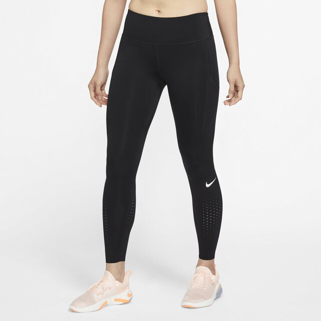 Nike Epic Lux [CN8042-010 女款 跑步 運動 緊身褲 舒適 包覆 棉質 黑