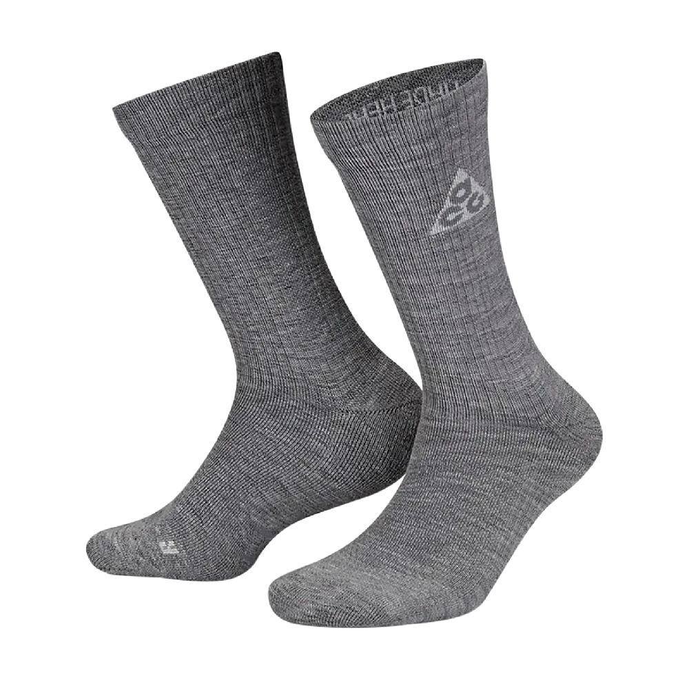 Nike 襪子 ACG 2.0 Crew 男女款 鐵灰 羊毛 雪花襪 運動襪 小腿襪 長襪 單雙入 DA2599-065