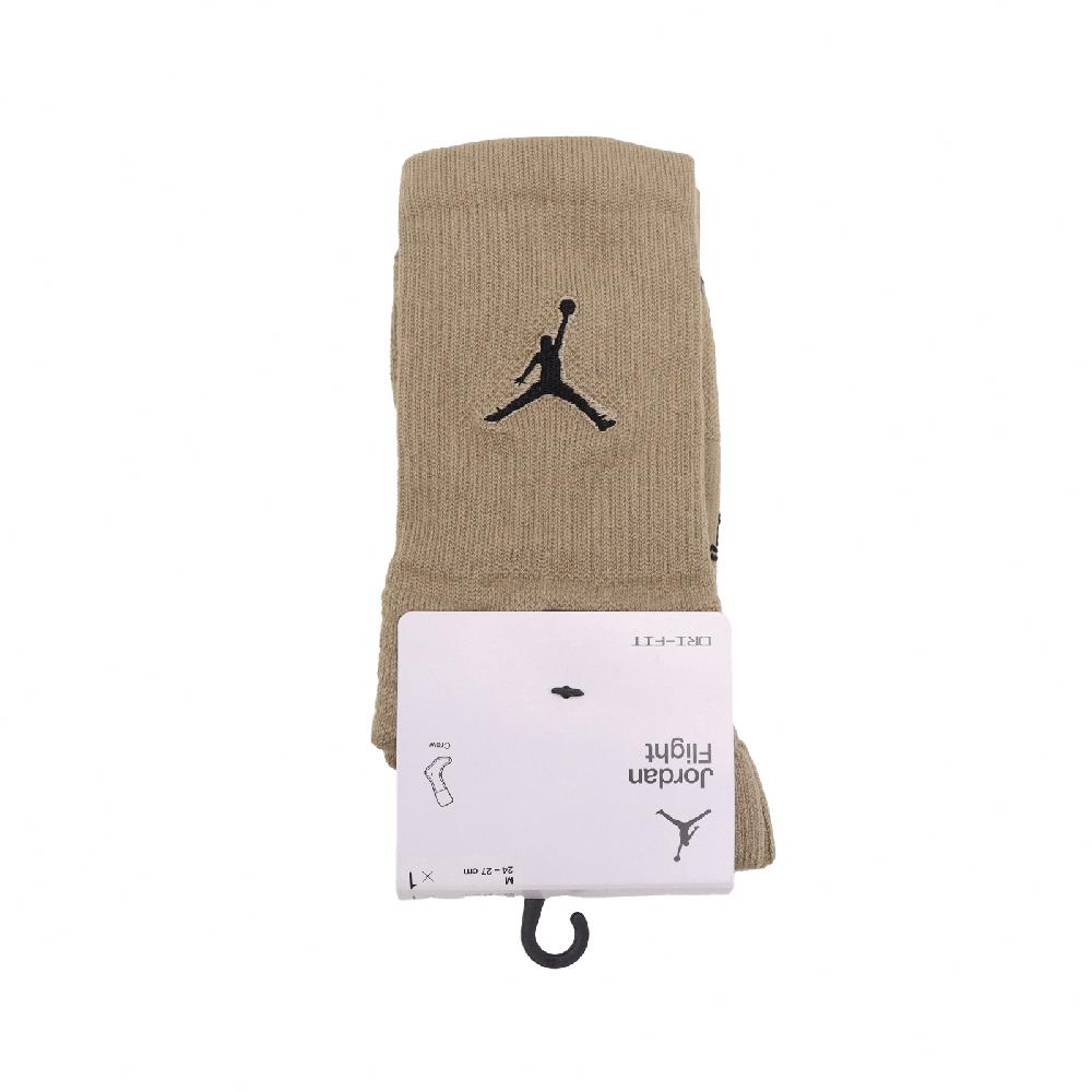 Nike 耐吉 襪子 Jordan Flight 棕 黑 包覆 支撐 籃球襪 中筒襪 運動襪 單雙入 SX5854-255