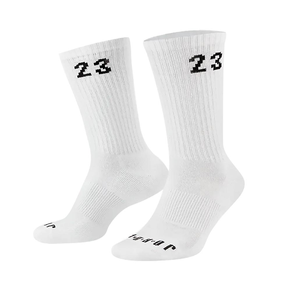 Nike 耐吉 襪子 Jordan Essentials Crew Socks 男女款 白 長襪 高筒 針織 排汗 三雙入 DA5718-100