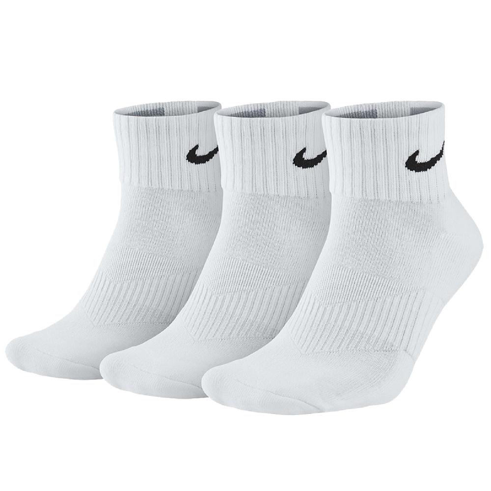 Nike 耐吉 襪子 Performance 男女款 白 三雙入 短襪 棉質 薄款 穿搭 白襪 小勾 SX4706-101