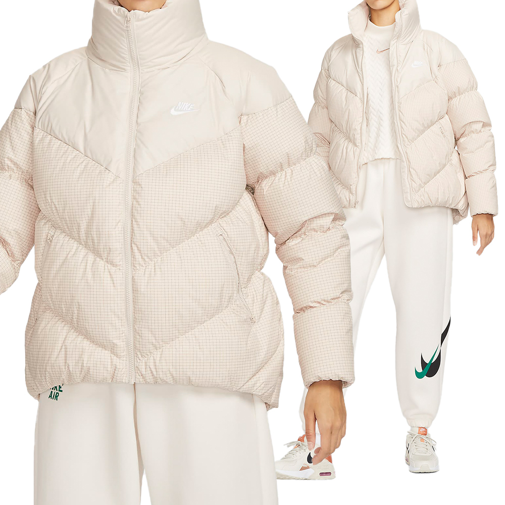Nike AS W NSW TF DWNFL 女 白色 寬鬆 保暖 冬季 高領 羽絨 外套 FD8212-104