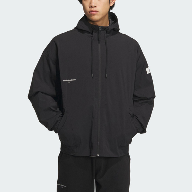 Adidas ST WARM WVJKT [IP4980 男 連帽 外套 亞洲版 運動 休閒 保暖 寬鬆 舒適 黑