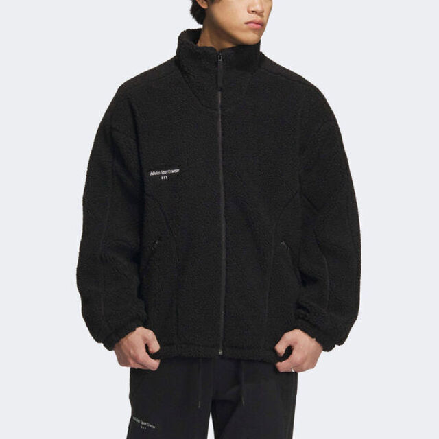 Adidas ST GF BOA JKT [IQ1366 男女 立領 外套 運動 休閒 羔羊毧 保暖 舒適 黑