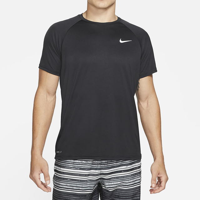 Nike Essential [NESSA586-001 男 T恤 短袖 防曬衣 抗UV 排汗 乾爽 舒適 黑