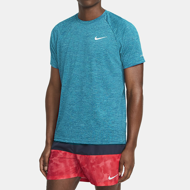 Nike Heather [NESSA589-376 男 T恤 短袖 防曬衣 抗UV 排汗 乾爽 舒適 綠