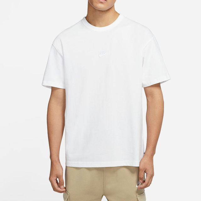 Nike NSW Premium Essentials [DO7393-100 男 短袖上衣 T恤 高磅數 休閒 白