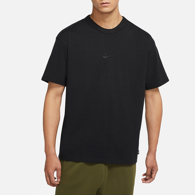 Nike NSW Premium Essentials [DO7393-010 男 短袖上衣 T恤 高磅數 休閒 黑
