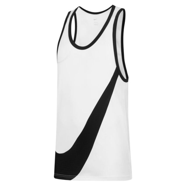 Nike As M Nk Df Crossover Jersey [DH7133-100 男 背心 籃球 運動 白黑