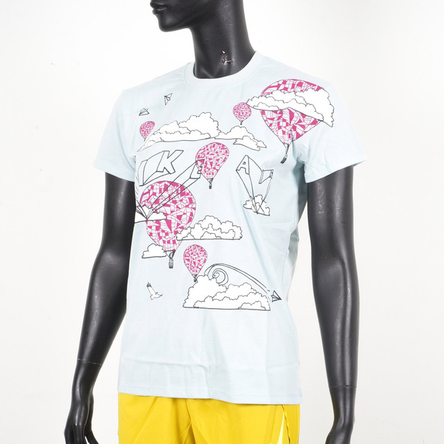 Nike [co+LAB [148647-455 女 短袖 上衣 T恤 休閒 BEARBRICK 積木熊 水藍